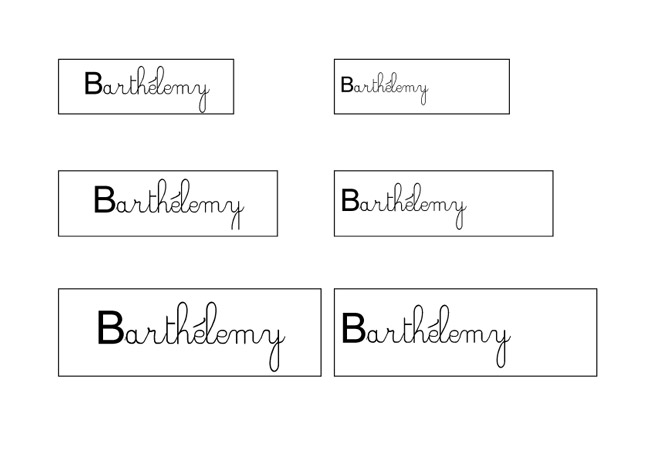 Outils pour la classe, étiquettes Prénoms à imprimer